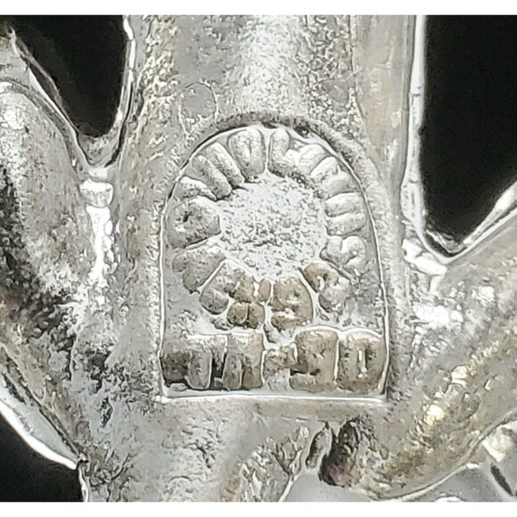 Sterling Silver Lizard Brooch Pin Textured D'Molino Mexico 925 17g TM-90 Iguana - Picture 3 of 10